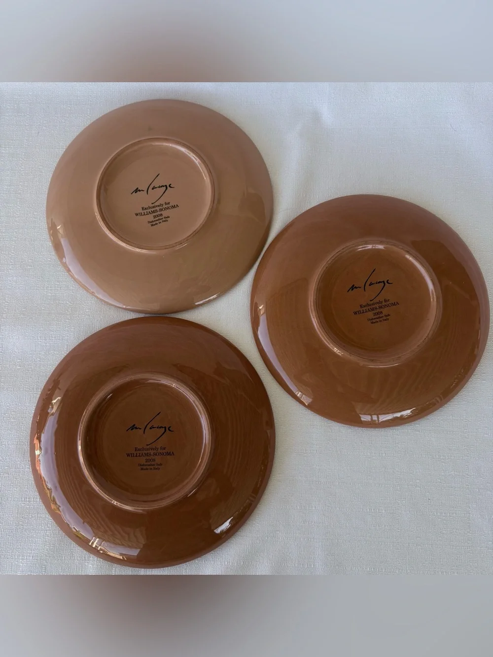 Williams Sonoma Paysage Salad Plates Style D Marc Lacaze Italy SET of THREE